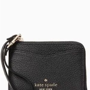 Kate Spade Black Pebbled Leather Wristlet